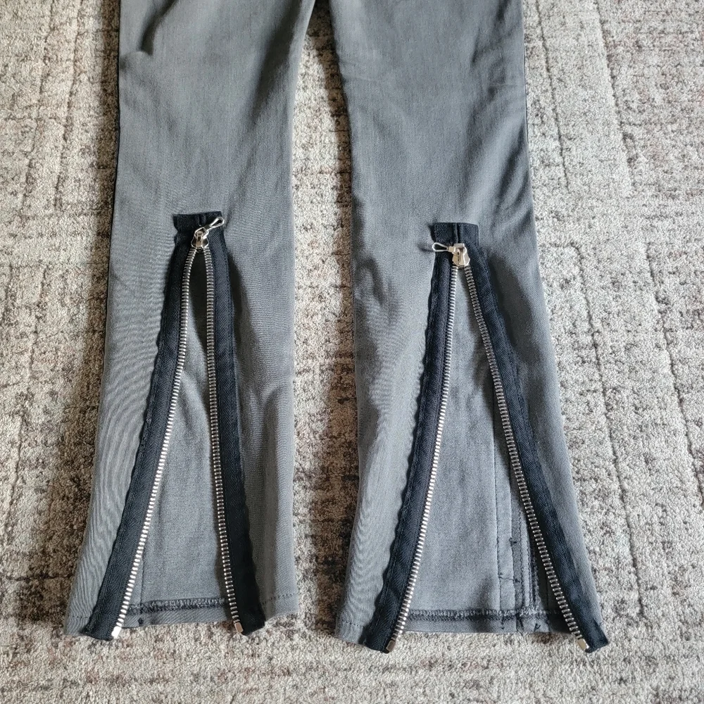 PAIGE Side Zipper Detail Low Rise Skinny Jeans Size‎ 27 Gray - Picture 9 of 15